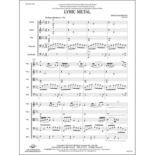 Brian Balmages - Lyric Metal