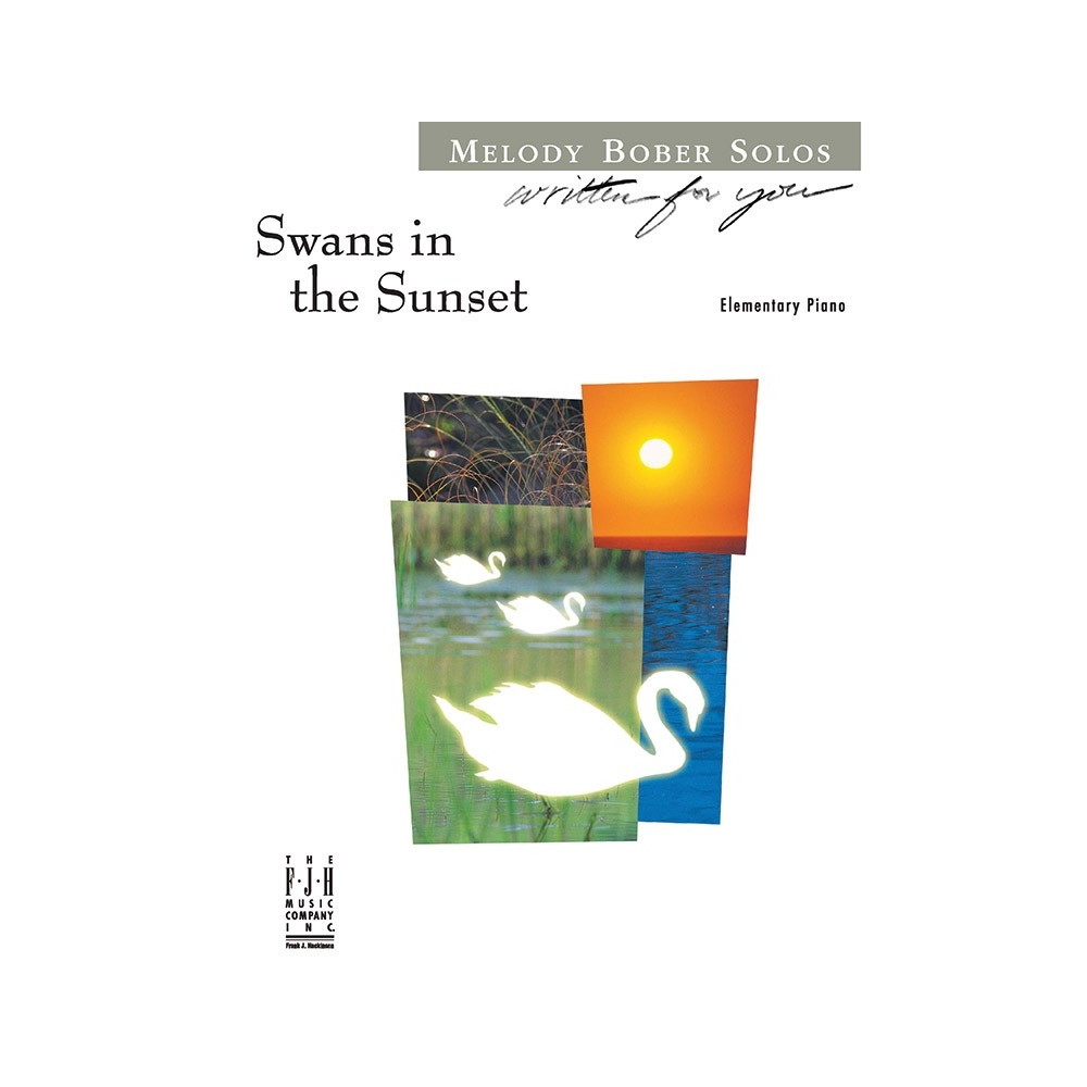 Melody Bober - Swans in the Sunset