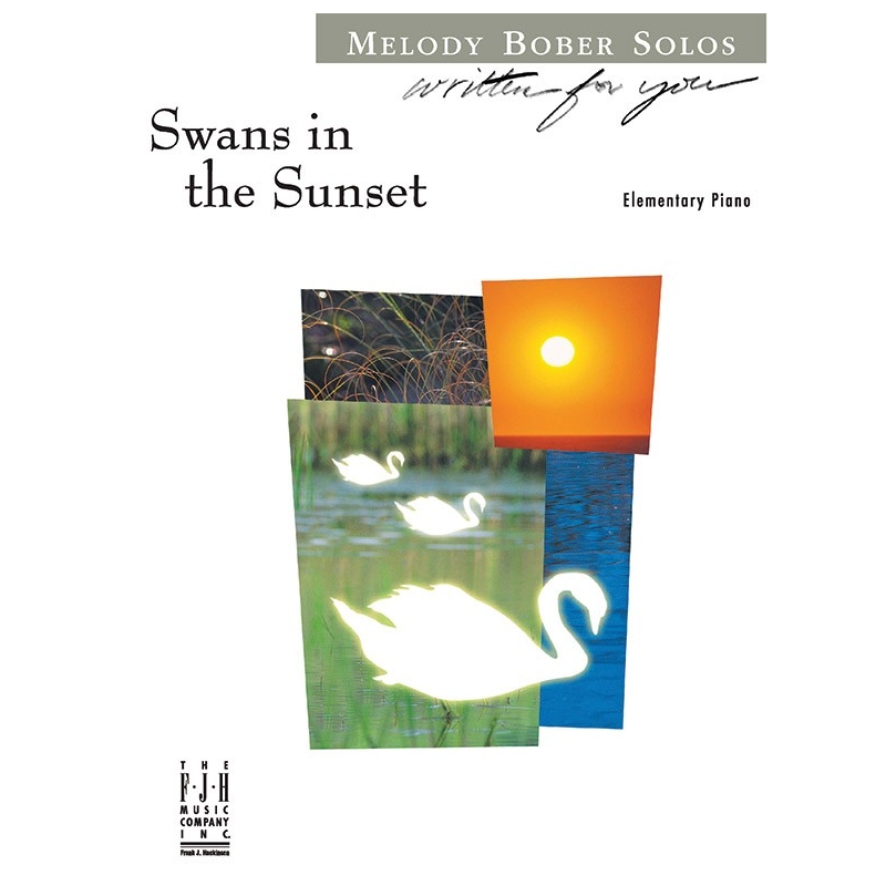 Melody Bober - Swans in the Sunset
