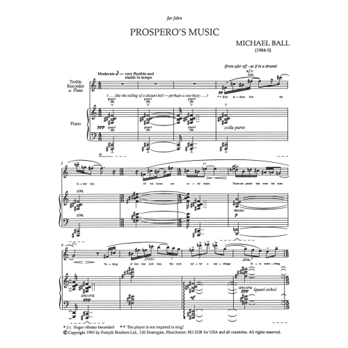 Prospero's Music - Ball, Michael