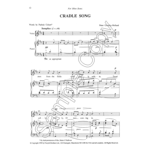 Crossley-Holland, Peter - Collected Songs