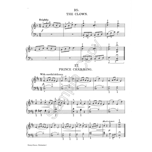 Penny Pieces - 18 Short & Easy Pieces for Piano - Dalmaine, Cyril