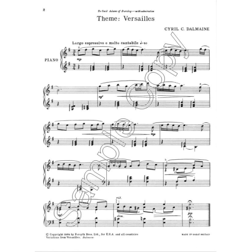 Variations from Versailles - Dalmaine, Cyril