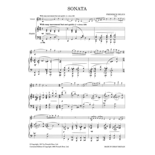 Violin Sonata No. 1 in C - Delius, Frederick