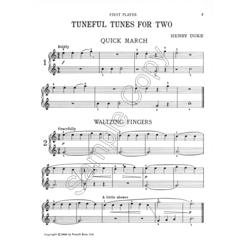 Tuneful Tunes for Two - Duke, Henry