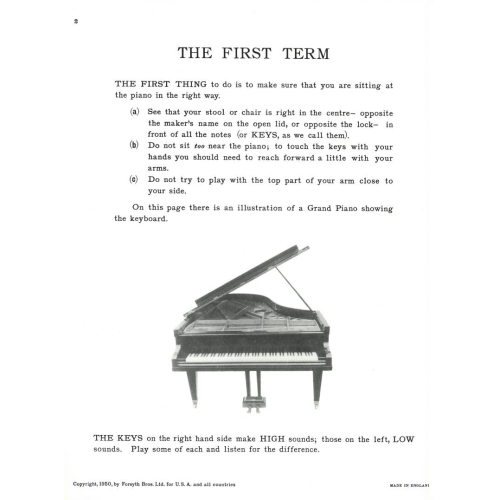 First Term at the Piano - Fly, Leslie