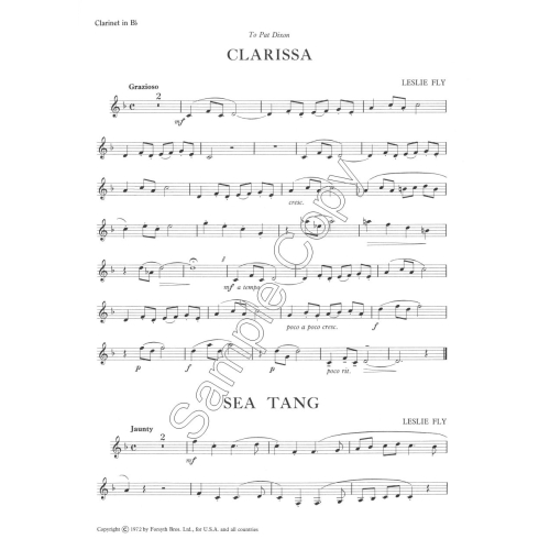 Sea Tang for Clarinet - Fly, Leslie