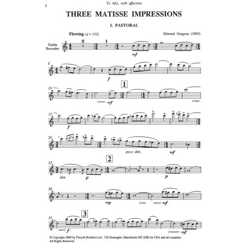 Three Matisse Impressions - Gregson, Edward