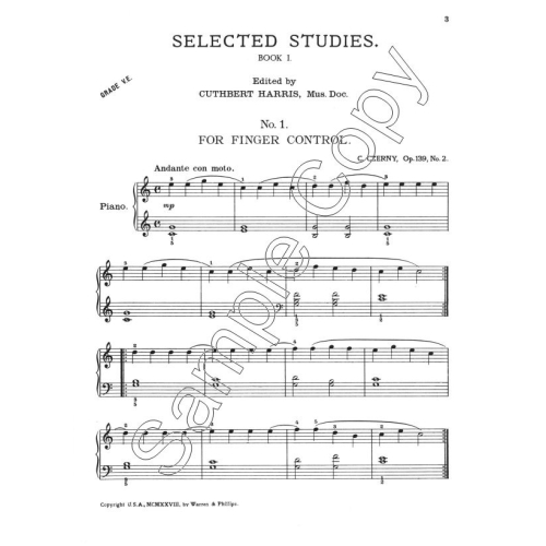 Selected Studies Book 1 - Harris, Cuthbert