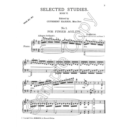 Selected Studies Book 6 - Harris, Cuthbert