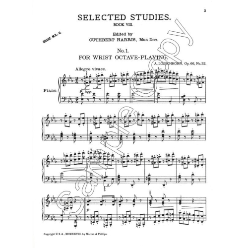 Selected Studies Book 8 - Harris, Cuthbert