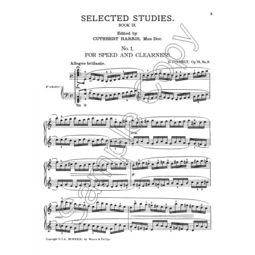 Selected Studies Book 9 - Harris, Cuthbert
