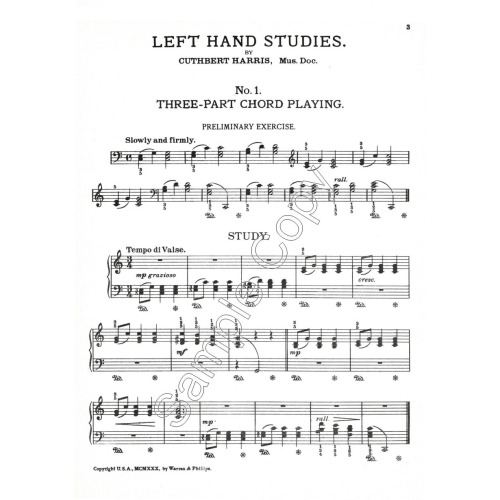 Left Hand Studies - Harris, Cuthbert
