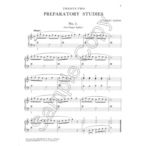 22 Preparatory Studies - Harris, Cuthbert