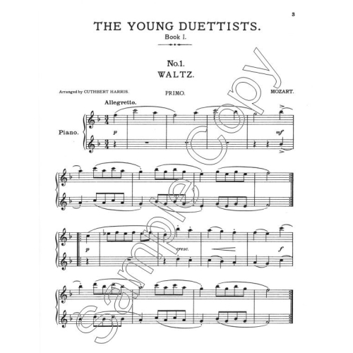 Young Duettists Book 1 - Harris, Cuthbert