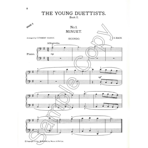 Young Duettists Book 2 - Harris, Cuthbert