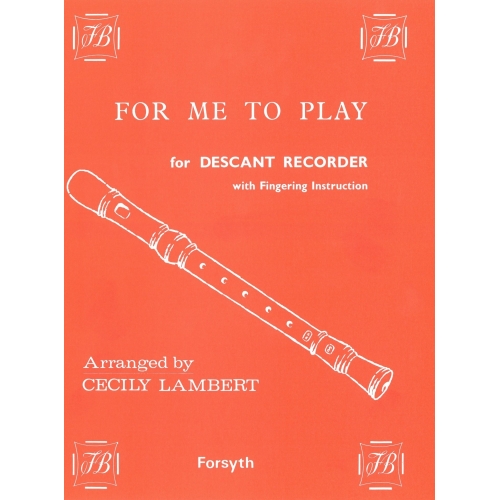 For Me To Play - Lambert, Cecily