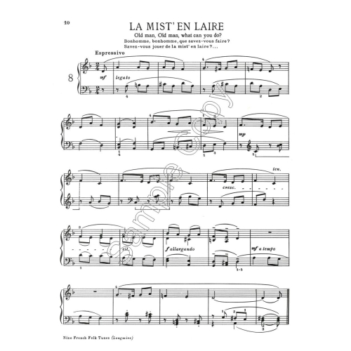 Nine French Folk Tunes - Longmire, John