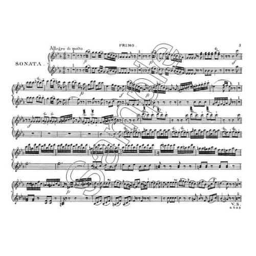 Sonata in E flat - Mozart, Wolfgang Amadeus - Piano Duet - Reduction of String Quartet K614