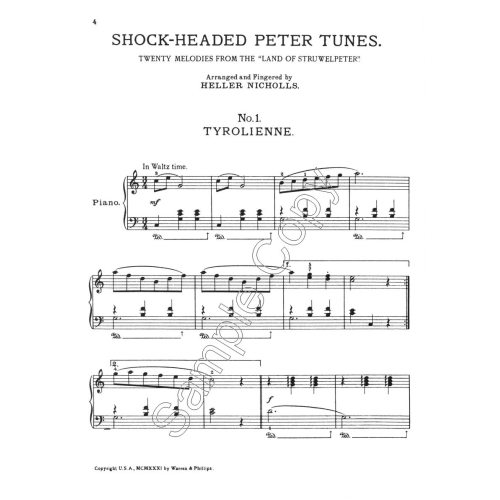 Shock-Headed Peter - Nicholls, Heller - Piano Solo