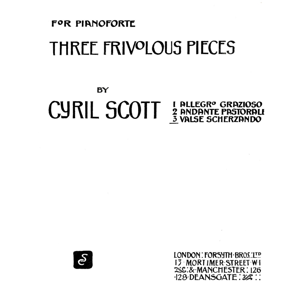 Valse Scherzando - Scott, Cyril - Piano Solo