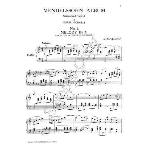 Mendelssohn - Silhouette Series - Nicholls, Heller