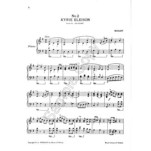 Mozart - Silhouette Series - Nicholls, Heller