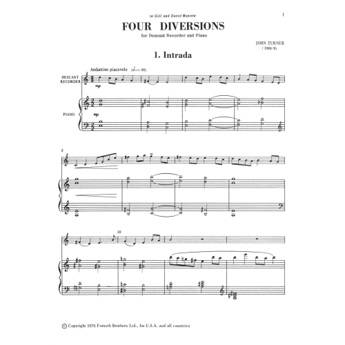 Four Diversions - John Turner