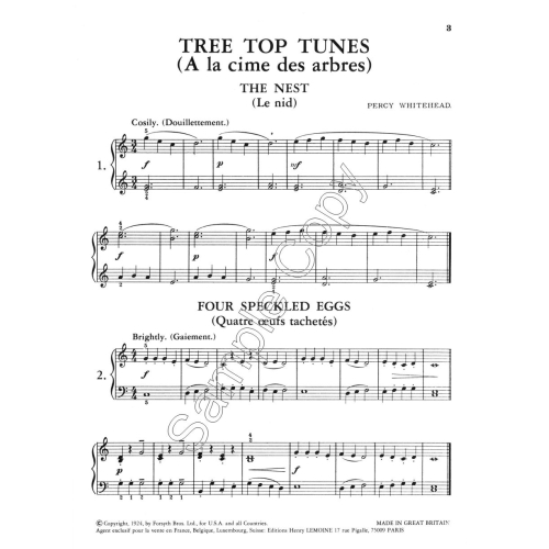 Tree Top Tunes - Whitehead, Percy - piano solo