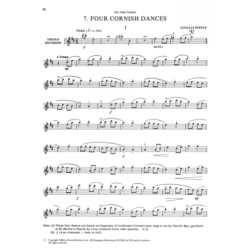 Vol.1 Pieces for Solo Recorder - Various