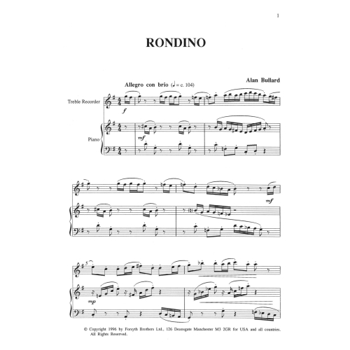 Vol.2 Pieces for Solo Recorder - Various