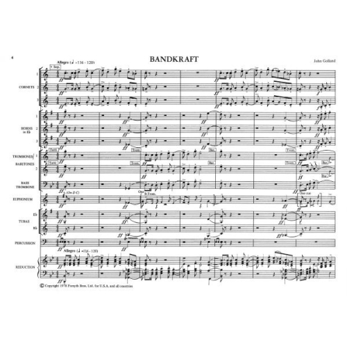 Bandkraft 1 - New Music for Brass Band - ed. Ifor James, John Golland