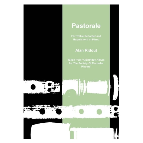 Pastorale for Treble Recorder and Piano - Ridout, Alan