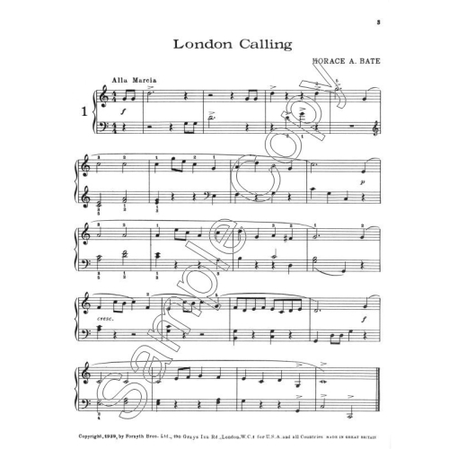 Londoner's Log - Piano - Horace Bate