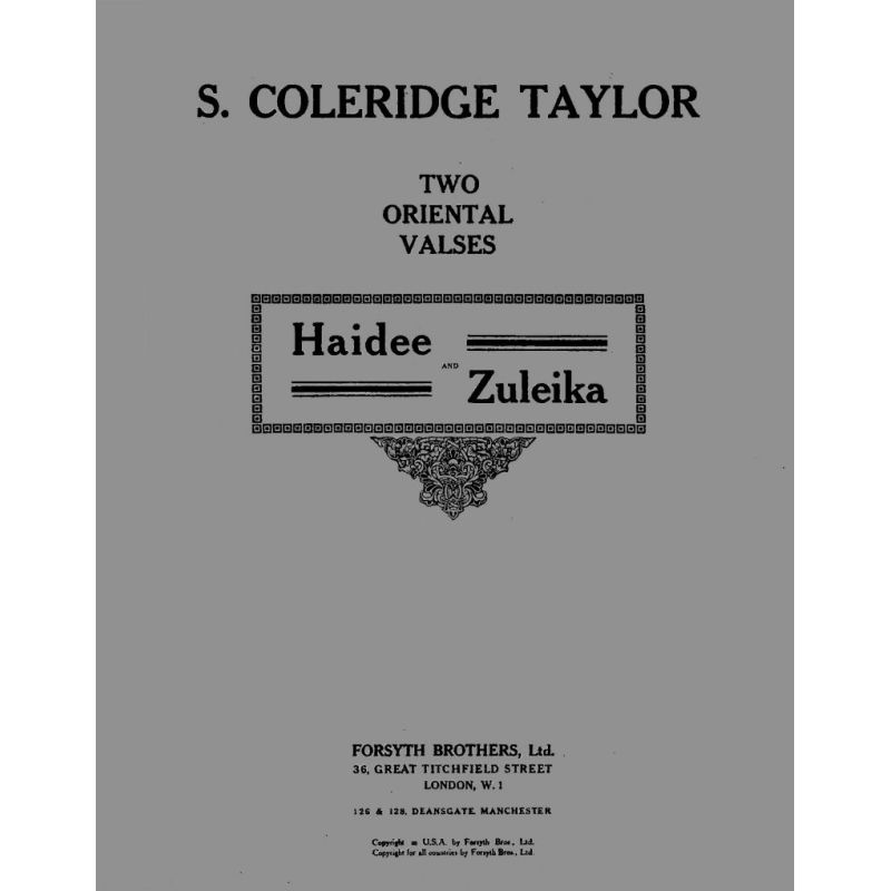 Haidee and Zuleika