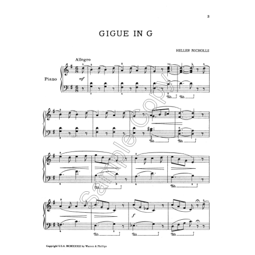 Gigue in G - Heller Nicholls