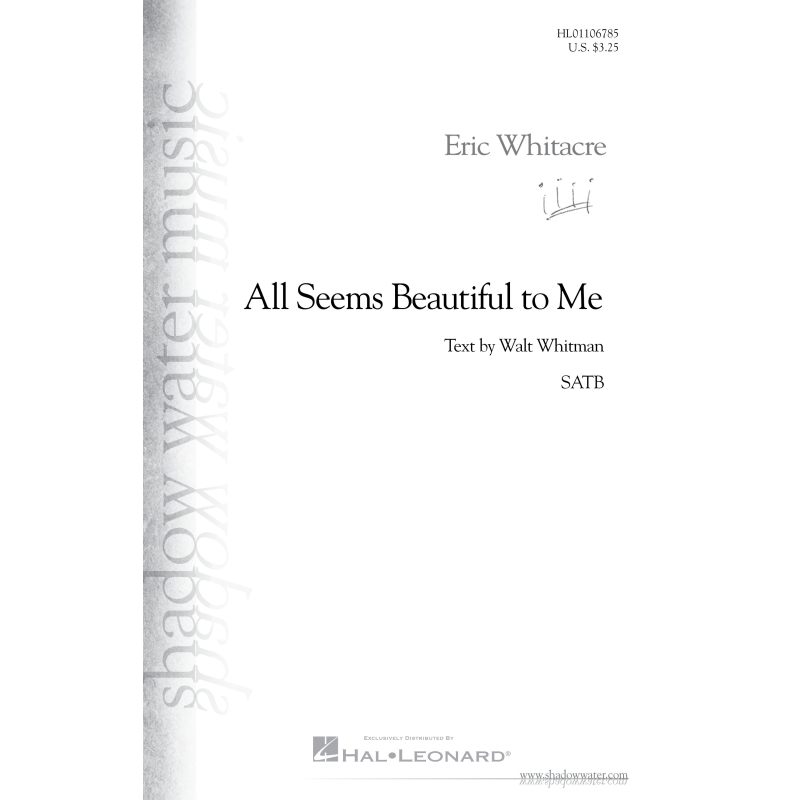 Whitacre, Eric - All Seems Beautiful to Me