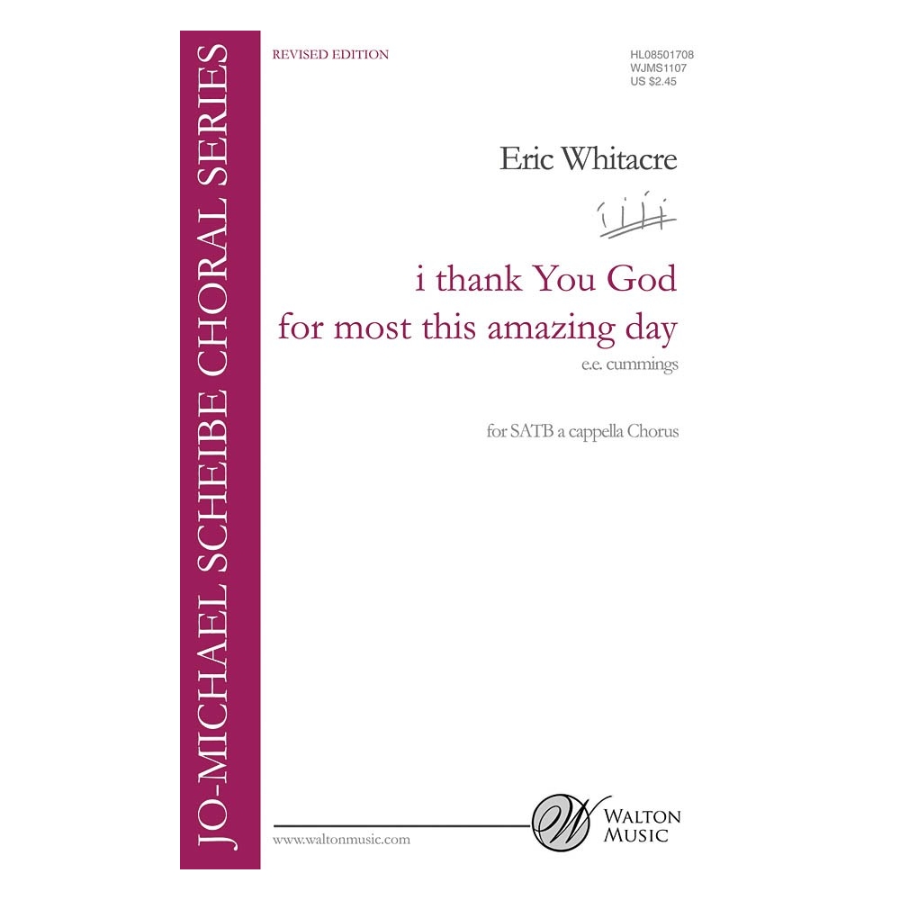 Whitacre, Eric - I Thank You God For Most This Amazing Day
