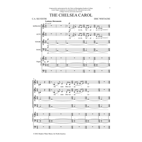 Whitacre, Eric - The Chelsea Carol