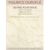 Duruflé, Maurice - Œuvres pour orgue