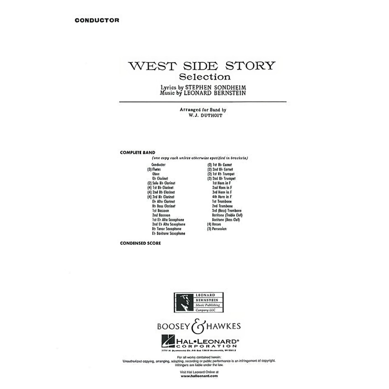 Bernstein, Leonard - West Side Story