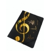 Elastic folder ''All I need is Music'' golden