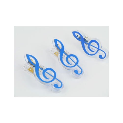 Clip g-clef blue 7cm