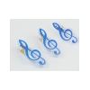 Clip g-clef blue 7cm