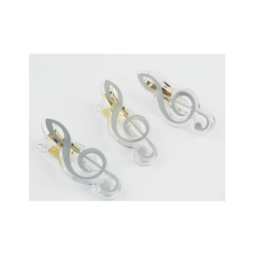 Clip g-clef silver 7cm