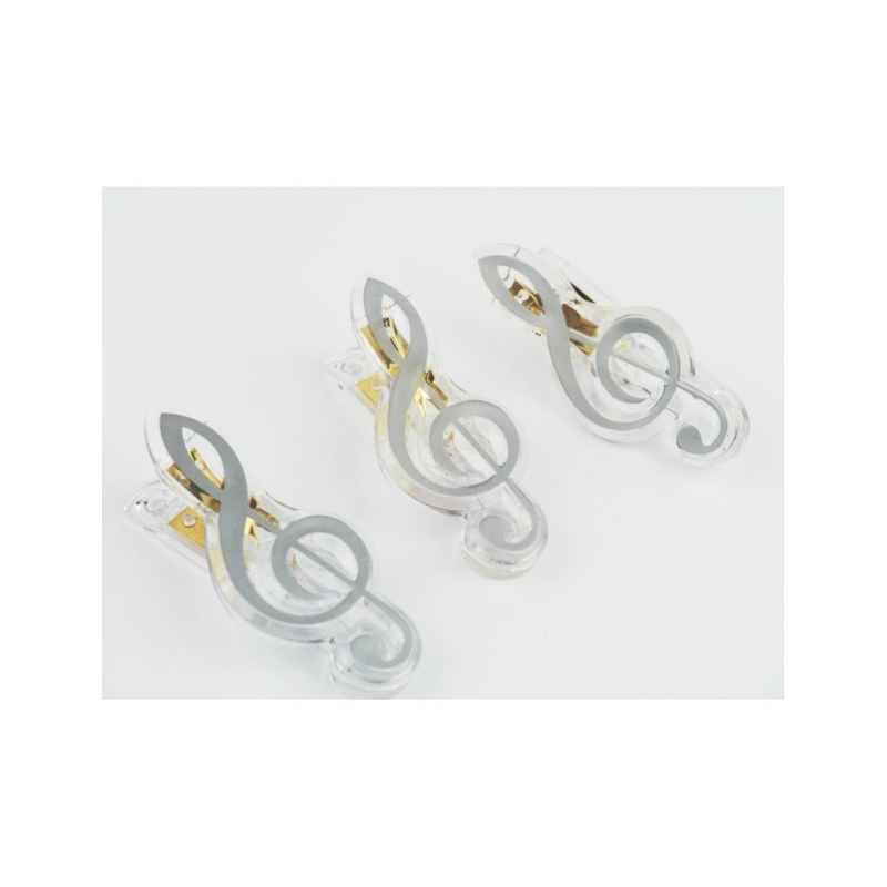 Clip g-clef silver 7cm