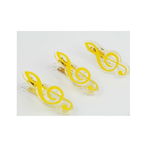 Clip g-clef yellow 7cm