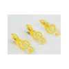 Clip g-clef yellow 7cm