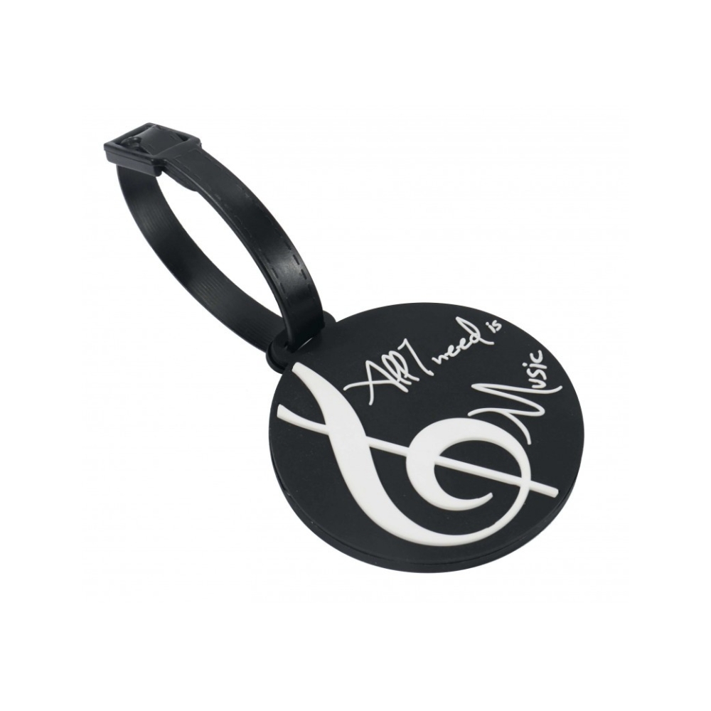 Luggage tag '' All I need is Music''