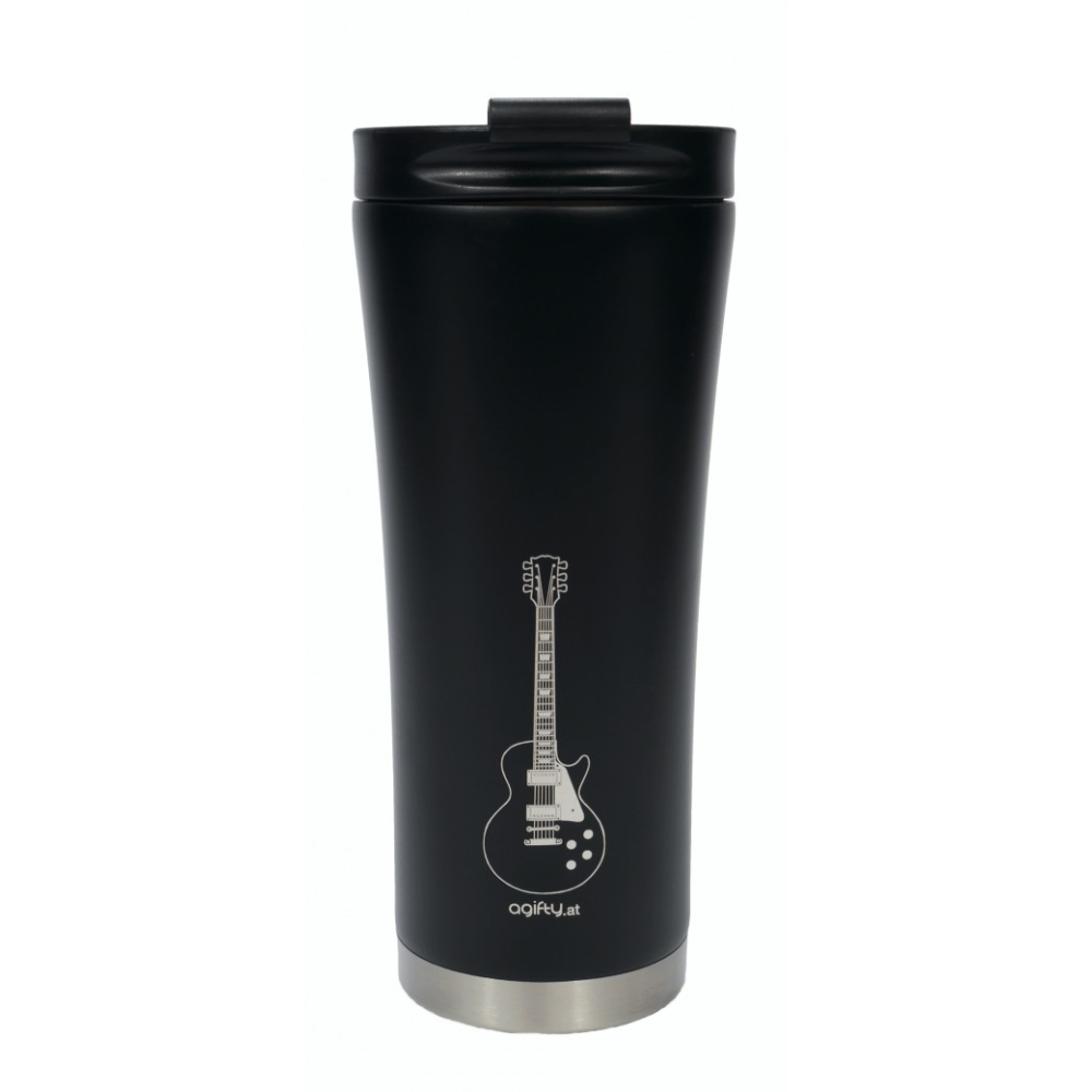 Coffee-to-go thermo mug: e-guitar